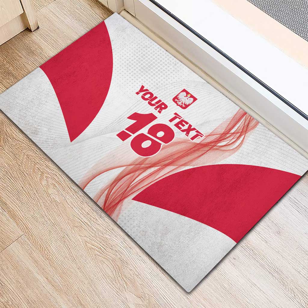 Custom Poland Volleyball Rubber Doormat Polish Eagle Sports Pride