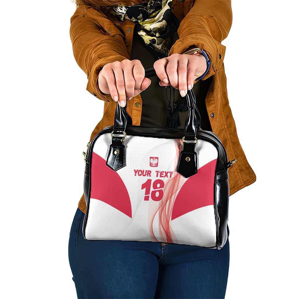 Custom Poland Volleyball Shoulder Handbag Polish Eagle Sports Pride