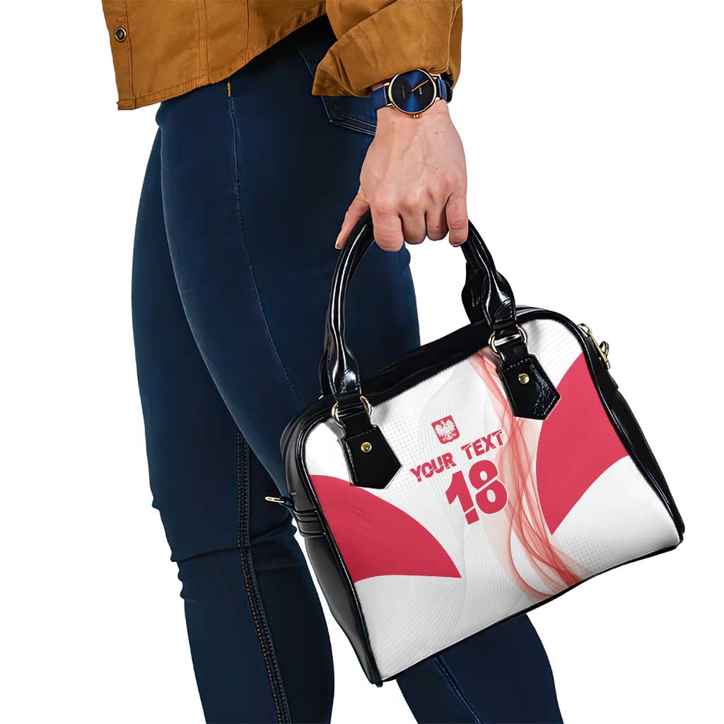 Custom Poland Volleyball Shoulder Handbag Polish Eagle Sports Pride