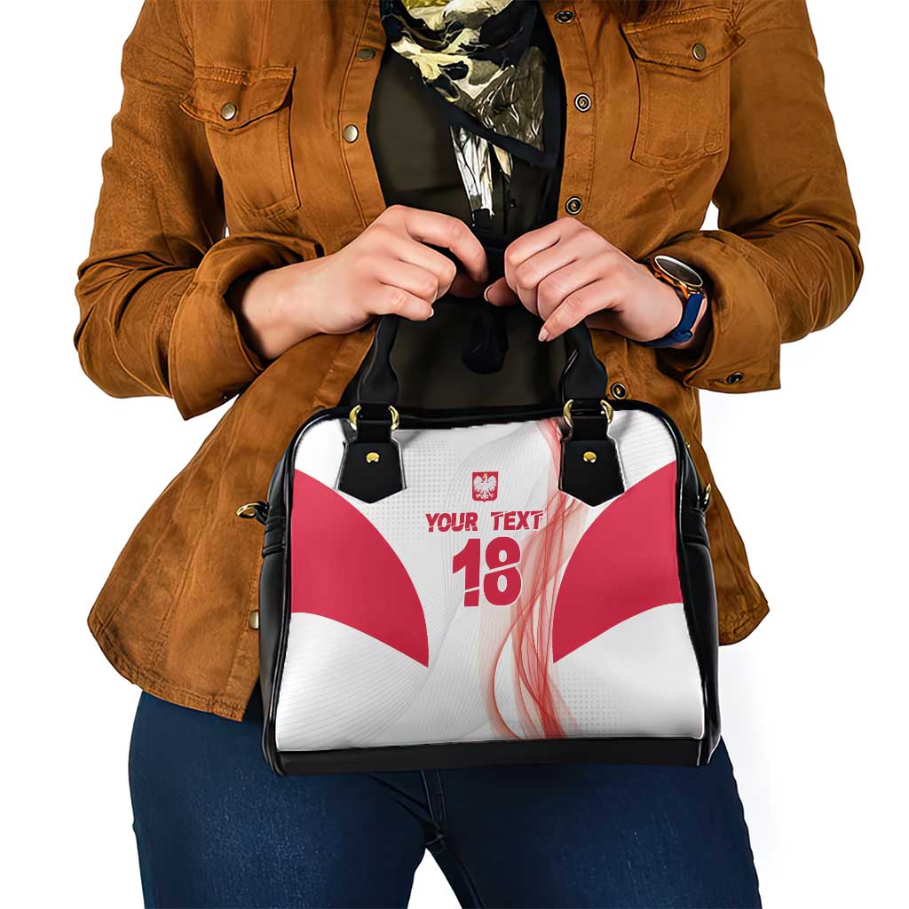 Custom Poland Volleyball Shoulder Handbag Polish Eagle Sports Pride