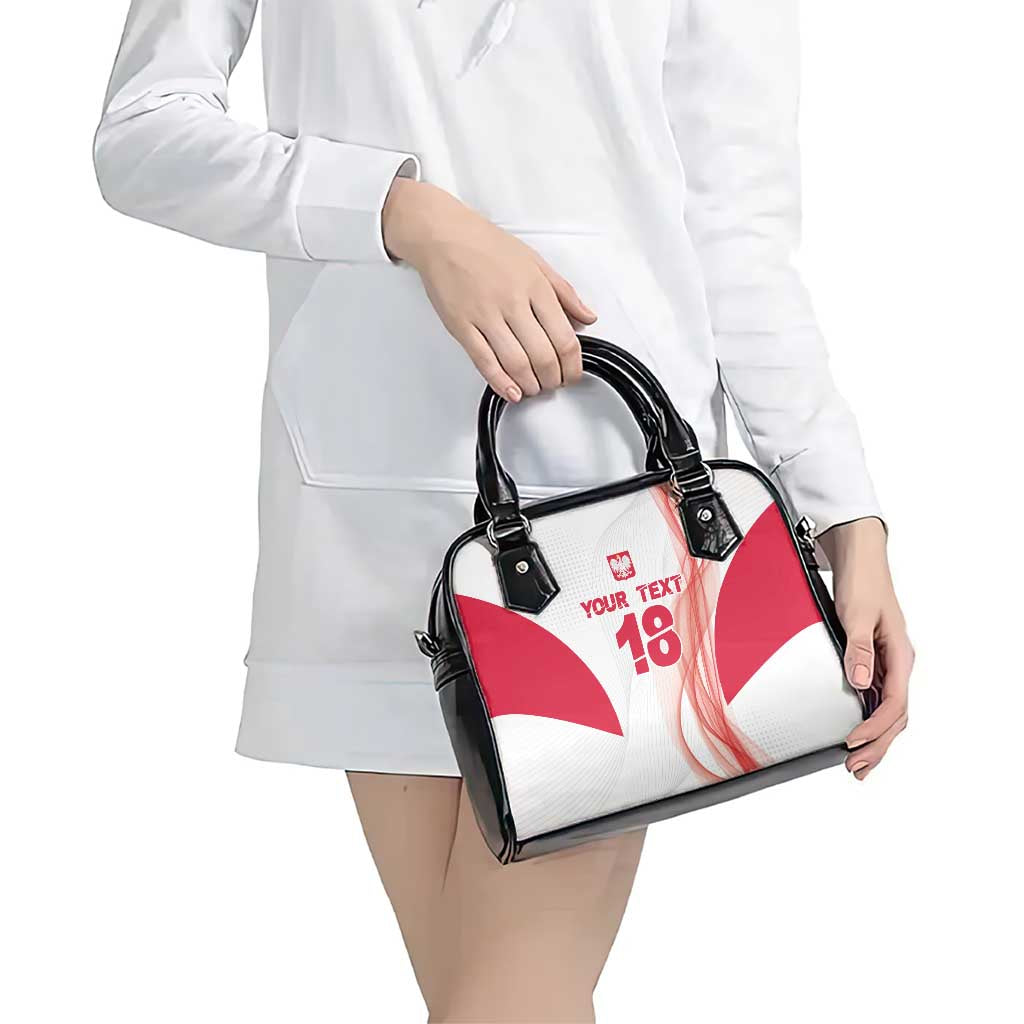 Custom Poland Volleyball Shoulder Handbag Polish Eagle Sports Pride
