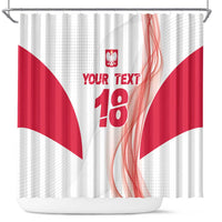 Custom Poland Volleyball Shower Curtain Polish Eagle Sports Pride