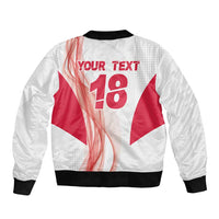 Custom Poland Volleyball Sleeve Zip Bomber Jacket Polish Eagle Sports Pride