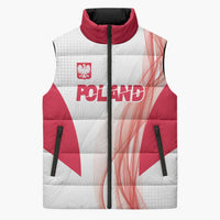 Custom Poland Volleyball Sleeveless Puffer Jacket Polish Eagle Sports Pride