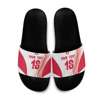 Custom Poland Volleyball Slide Sandals Polish Eagle Sports Pride