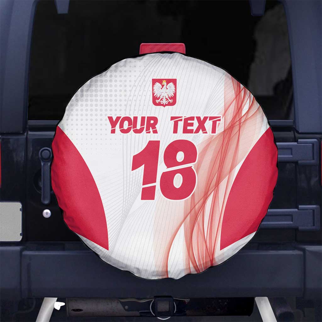 Custom Poland Volleyball Spare Tire Cover Polish Eagle Sports Pride