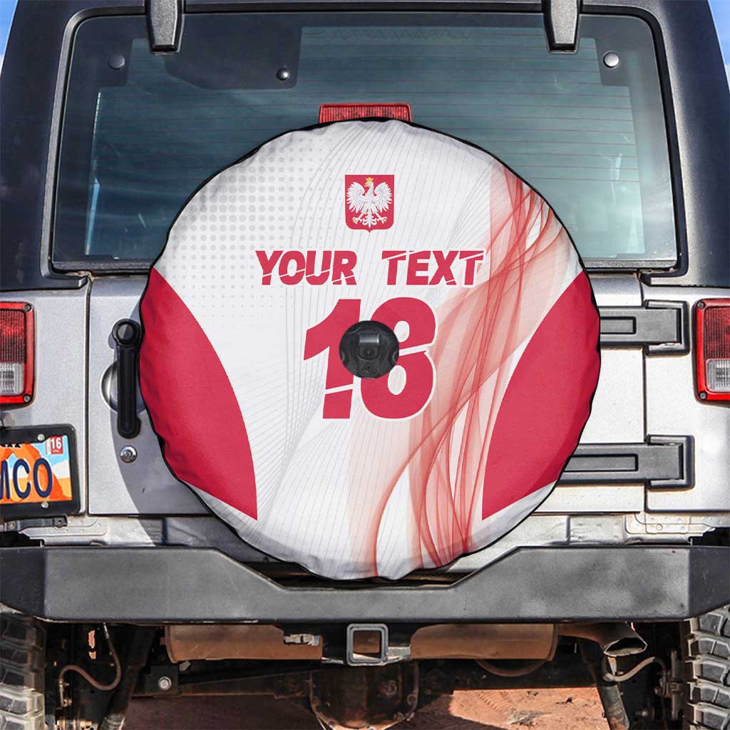 Custom Poland Volleyball Spare Tire Cover Polish Eagle Sports Pride