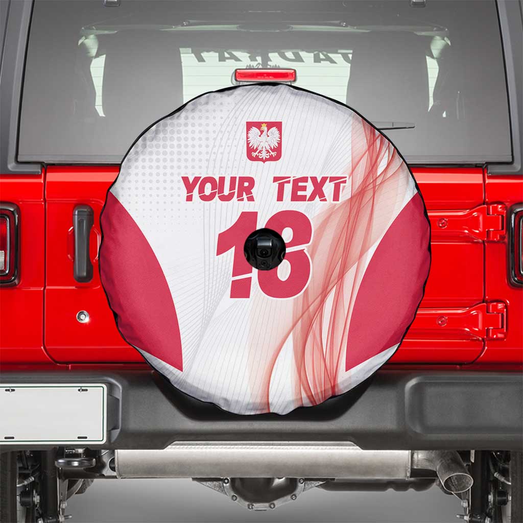 Custom Poland Volleyball Spare Tire Cover Polish Eagle Sports Pride