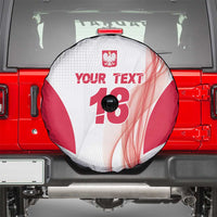 Custom Poland Volleyball Spare Tire Cover Polish Eagle Sports Pride