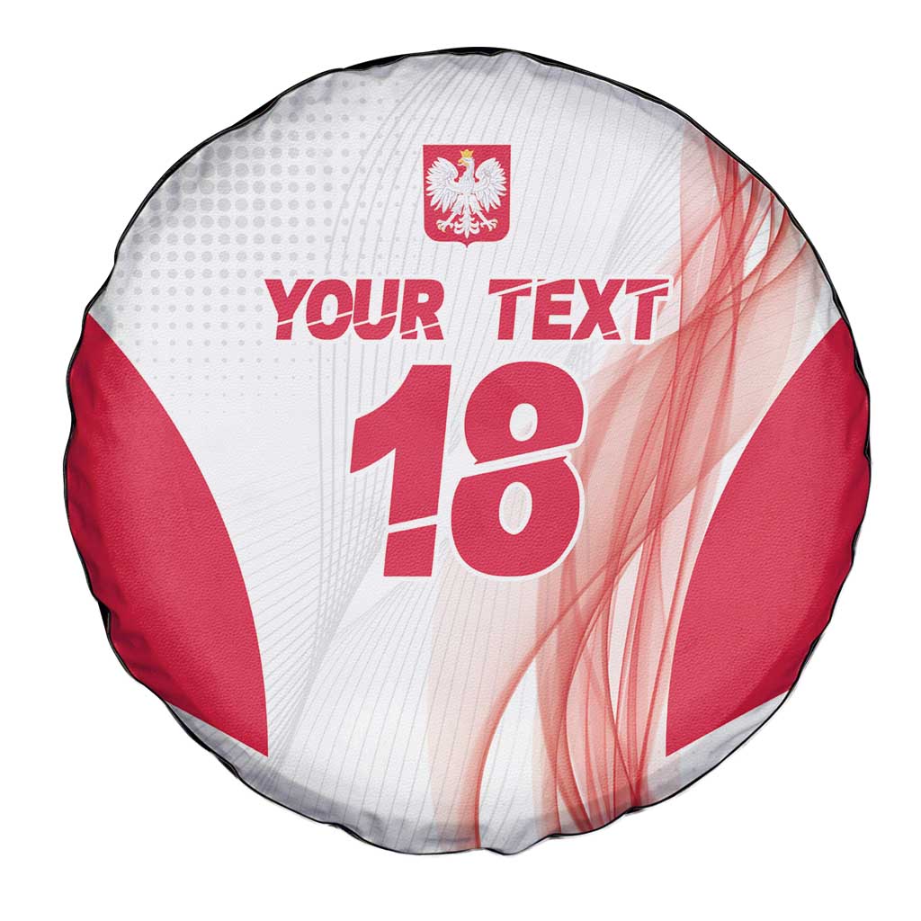 Custom Poland Volleyball Spare Tire Cover Polish Eagle Sports Pride