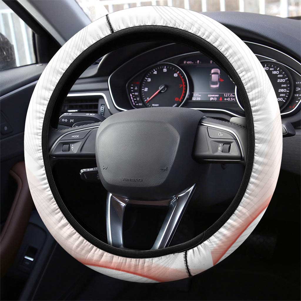 Poland Volleyball Steering Wheel Cover Polish Eagle Sports Pride