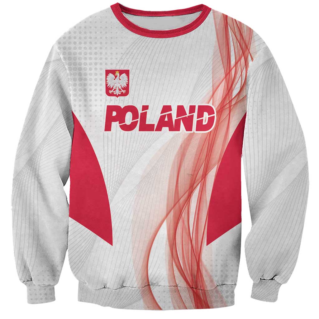 Custom Poland Volleyball Sweatshirt Polish Eagle Sports Pride