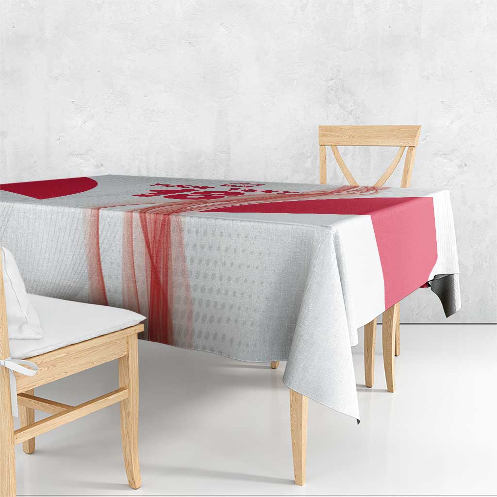Custom Poland Volleyball Tablecloth Polish Eagle Sports Pride