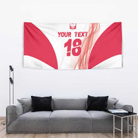 Custom Poland Volleyball Tapestry Polish Eagle Sports Pride