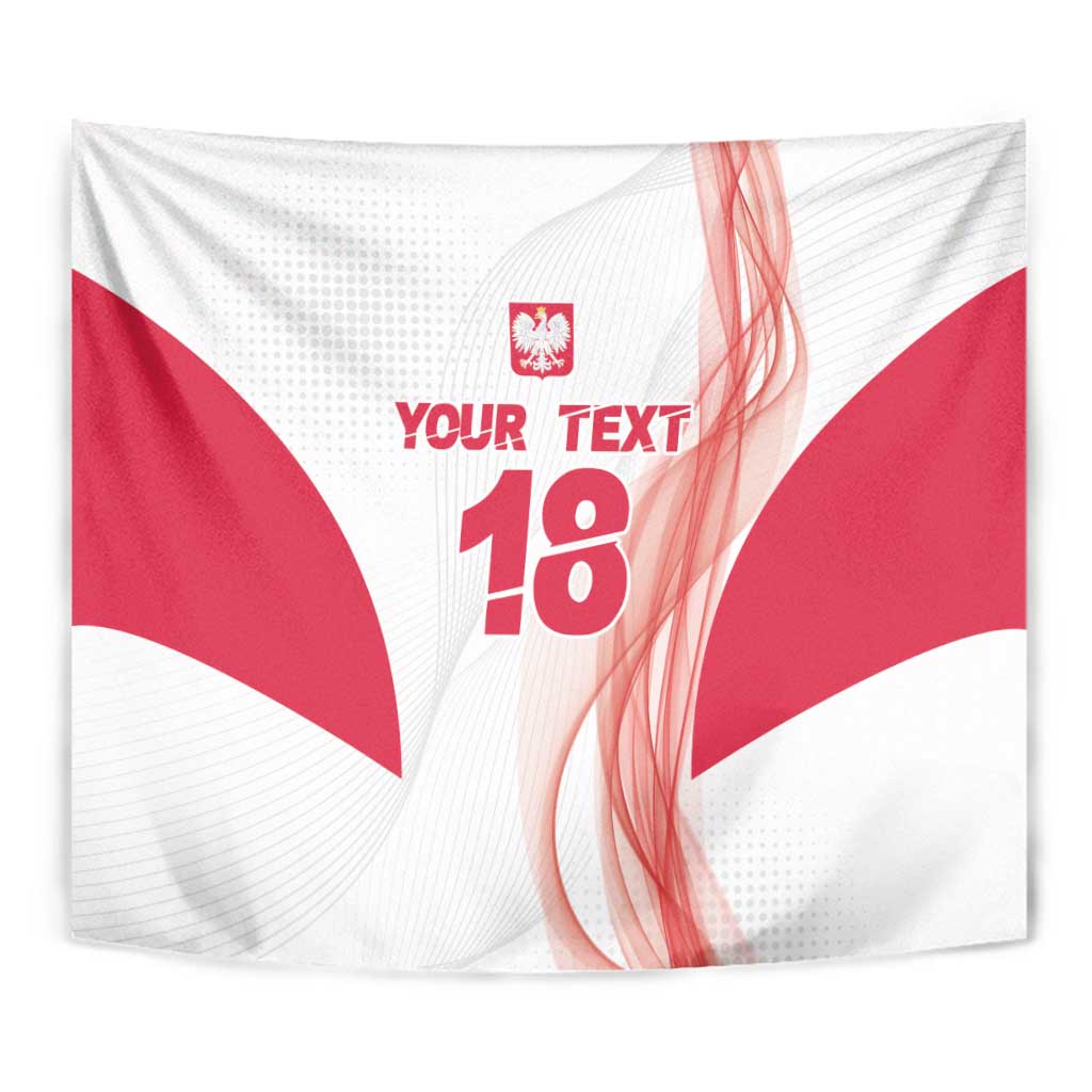 Custom Poland Volleyball Tapestry Polish Eagle Sports Pride