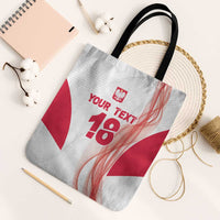 Custom Poland Volleyball Tote Bag Polish Eagle Sports Pride