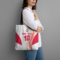 Custom Poland Volleyball Tote Bag Polish Eagle Sports Pride