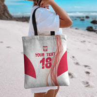 Custom Poland Volleyball Tote Bag Polish Eagle Sports Pride