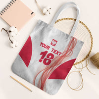 Custom Poland Volleyball Tote Bag Polish Eagle Sports Pride