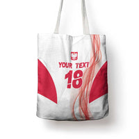 Custom Poland Volleyball Tote Bag Polish Eagle Sports Pride