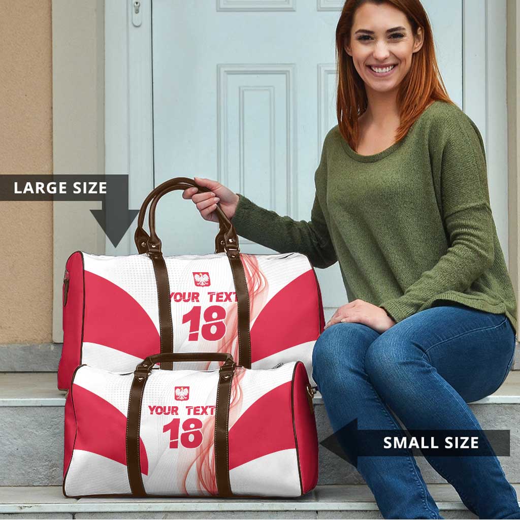 Custom Poland Volleyball Travel Bag Polish Eagle Sports Pride
