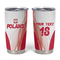 Custom Poland Volleyball Tumbler Cup Polish Eagle Sports Pride