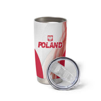 Custom Poland Volleyball Tumbler Cup Polish Eagle Sports Pride