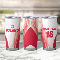 Custom Poland Volleyball Tumbler Cup Polish Eagle Sports Pride