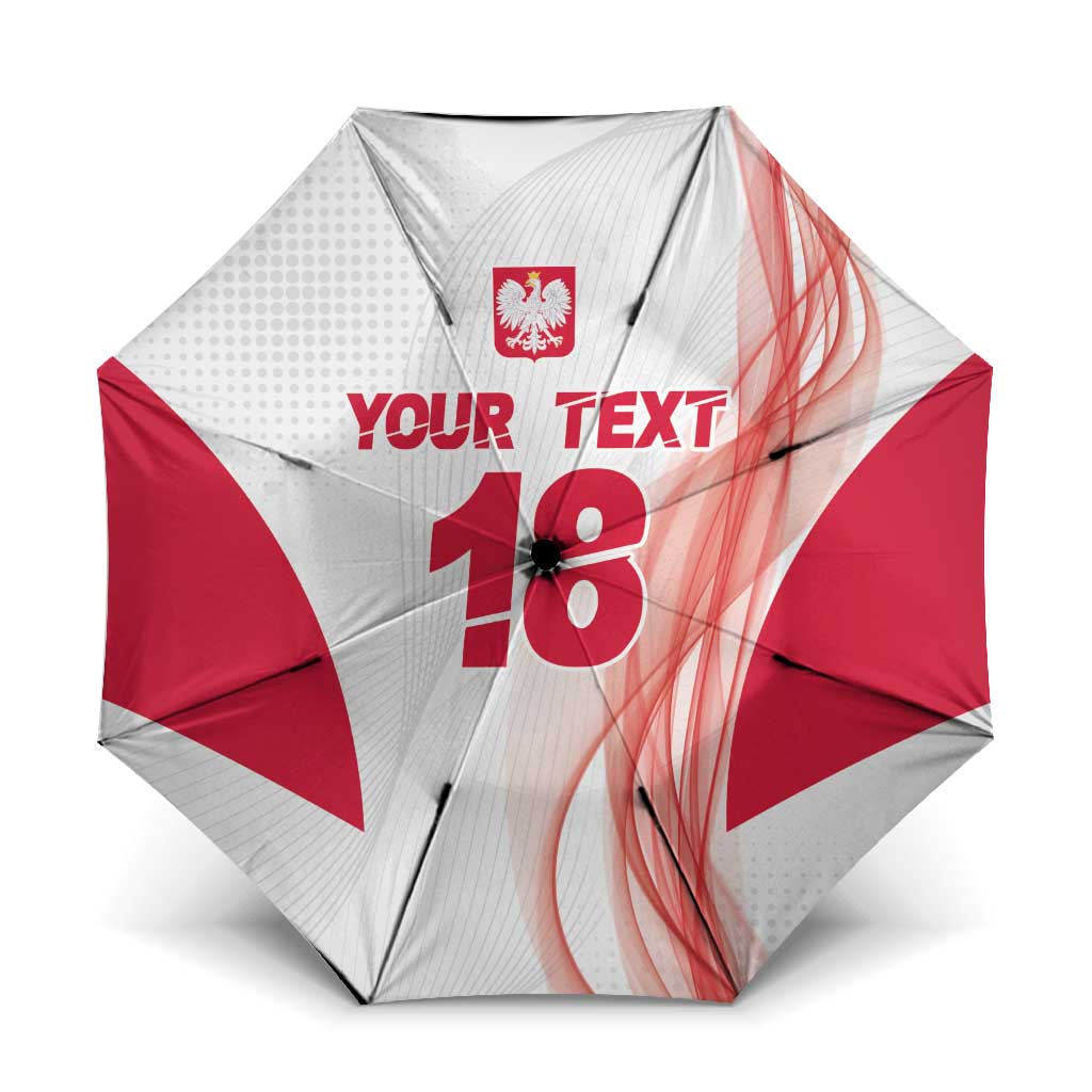 Custom Poland Volleyball Umbrella Polish Eagle Sports Pride