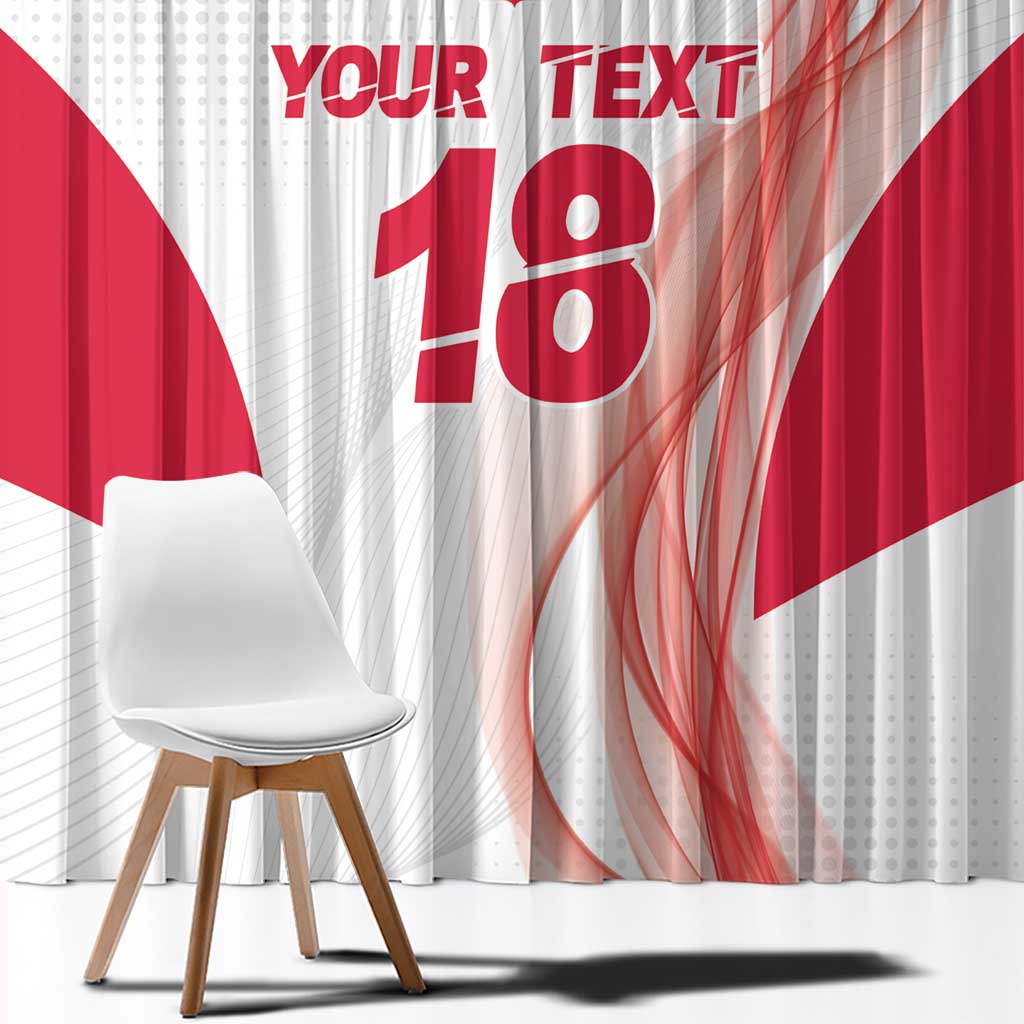 Custom Poland Volleyball Window Curtain Polish Eagle Sports Pride