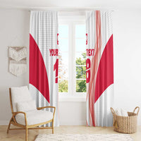 Custom Poland Volleyball Window Curtain Polish Eagle Sports Pride