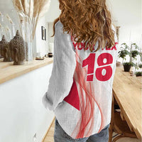 Custom Poland Volleyball Women Casual Shirt Polish Eagle Sports Pride