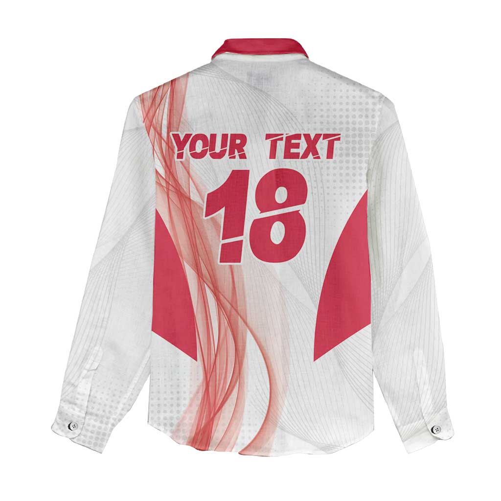 Custom Poland Volleyball Women Casual Shirt Polish Eagle Sports Pride