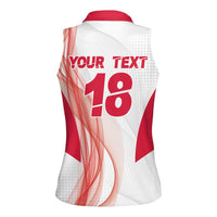 Custom Poland Volleyball Women Sleeveless Polo Shirt Polish Eagle Sports Pride