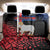 Personalized Faroe Islands Back Car Seat Cover Coat Of Arms Flag Style