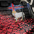 Personalized Faroe Islands Back Car Seat Cover Coat Of Arms Flag Style