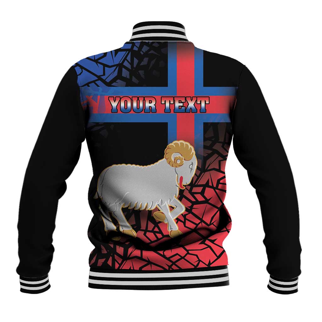Personalized Faroe Islands Baseball Jacket Coat Of Arms Flag Style