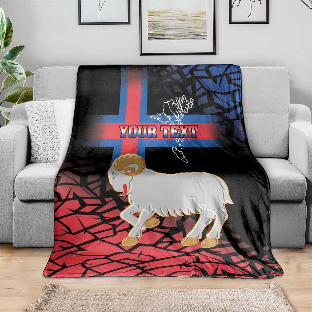 Personalized Faroe Islands Blanket Coat Of Arms Flag Style