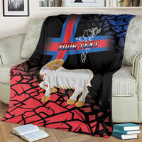 Personalized Faroe Islands Blanket Coat Of Arms Flag Style