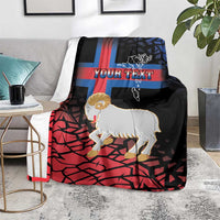 Personalized Faroe Islands Blanket Coat Of Arms Flag Style