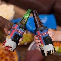 Personalized Faroe Islands 4 in 1 Can Cooler Tumbler Coat Of Arms Flag Style