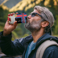 Personalized Faroe Islands 4 in 1 Can Cooler Tumbler Coat Of Arms Flag Style