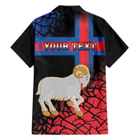 Personalized Faroe Islands Family Matching Long Sleeve Bodycon Dress and Hawaiian Shirt Coat Of Arms Flag Style