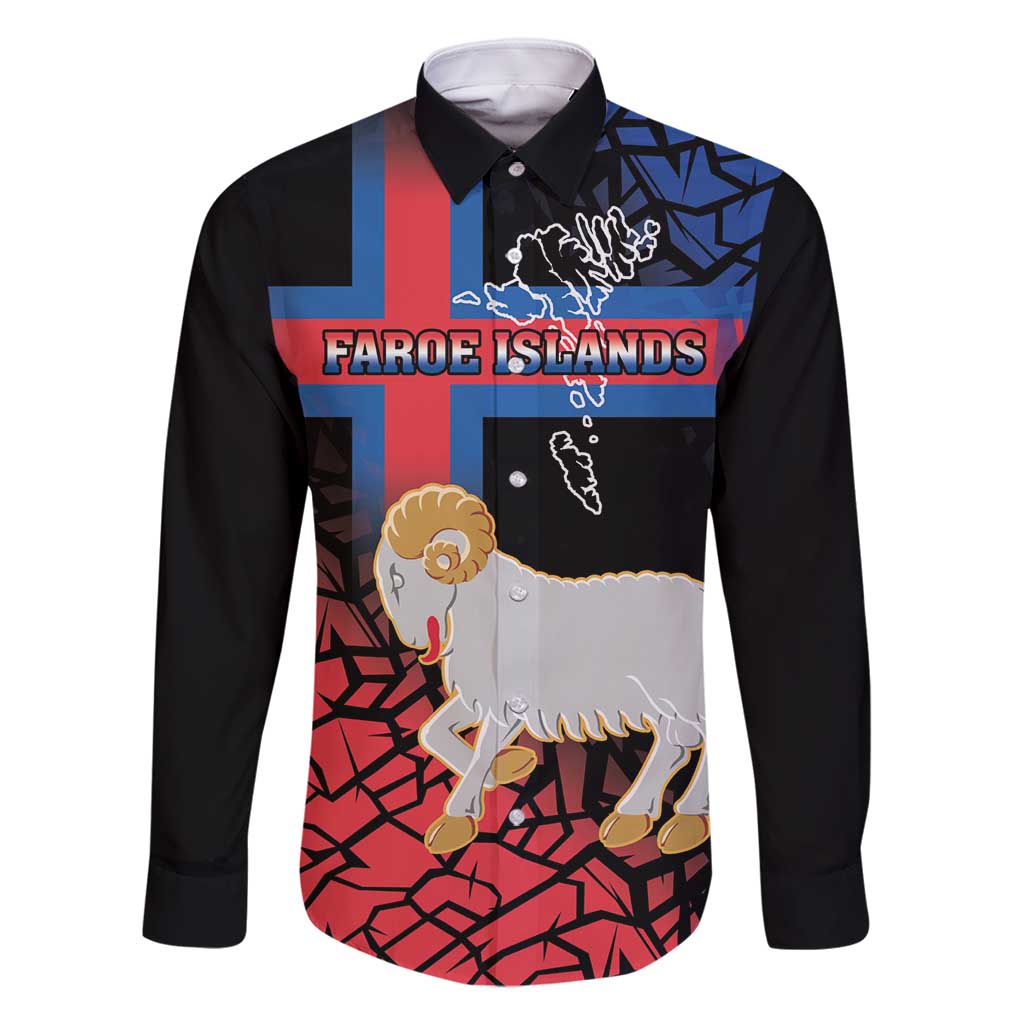 Personalized Faroe Islands Family Matching Mermaid Dress and Hawaiian Shirt Coat Of Arms Flag Style