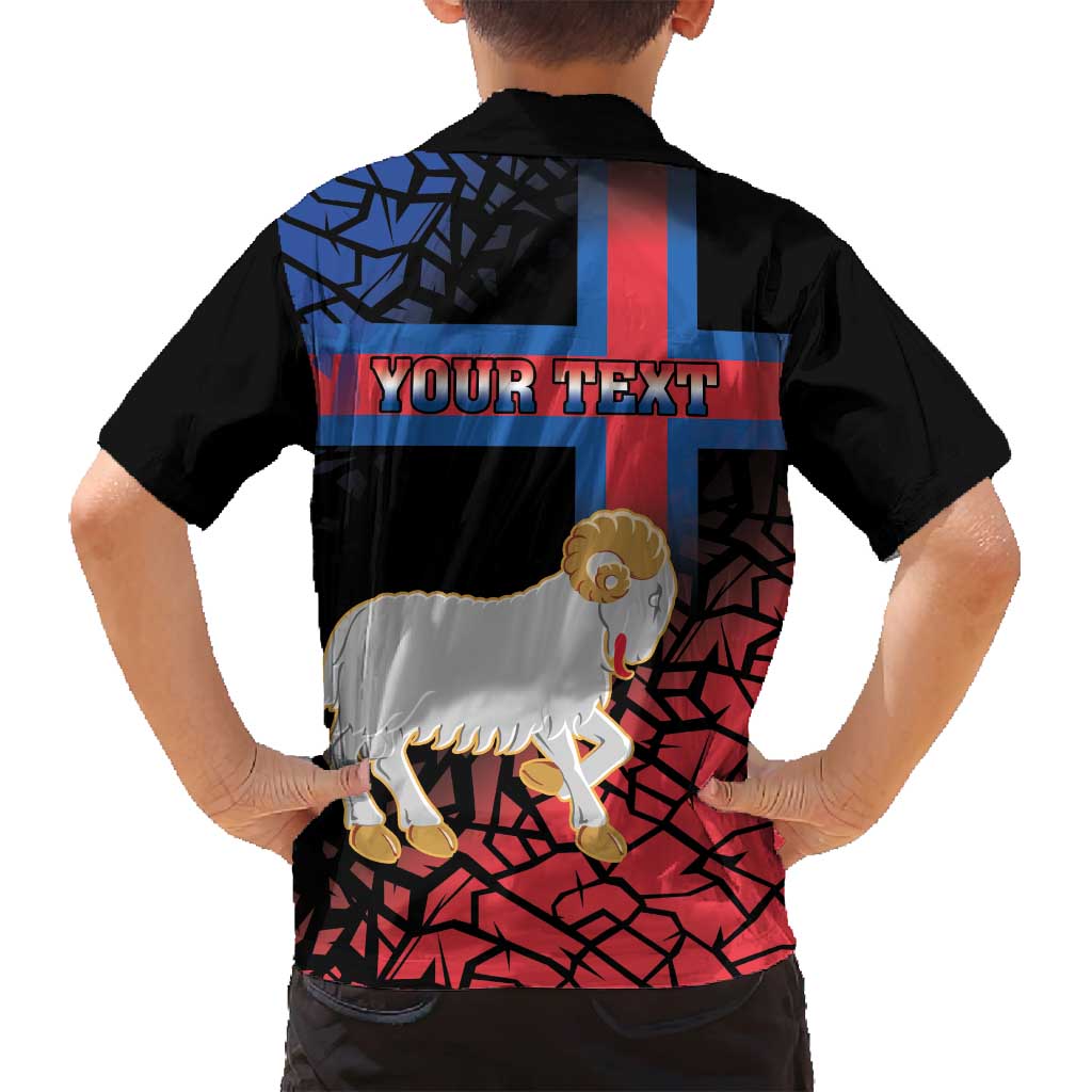 Personalized Faroe Islands Family Matching Off Shoulder Maxi Dress and Hawaiian Shirt Coat Of Arms Flag Style