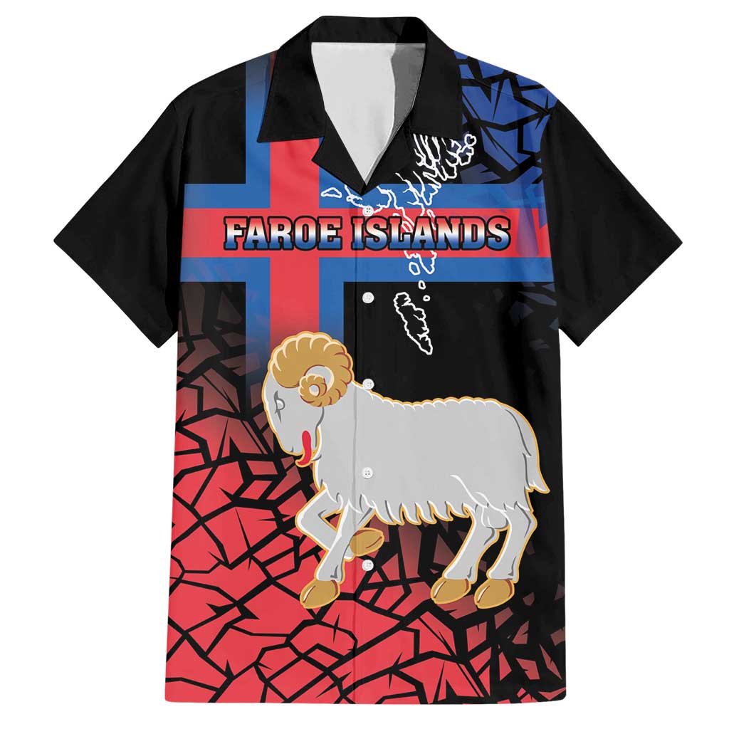 Personalized Faroe Islands Family Matching Short Sleeve Bodycon Dress and Hawaiian Shirt Coat Of Arms Flag Style