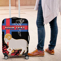 Personalized Faroe Islands Luggage Cover Coat Of Arms Flag Style