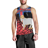 Personalized Faroe Islands Men Tank Top Coat Of Arms Flag Style