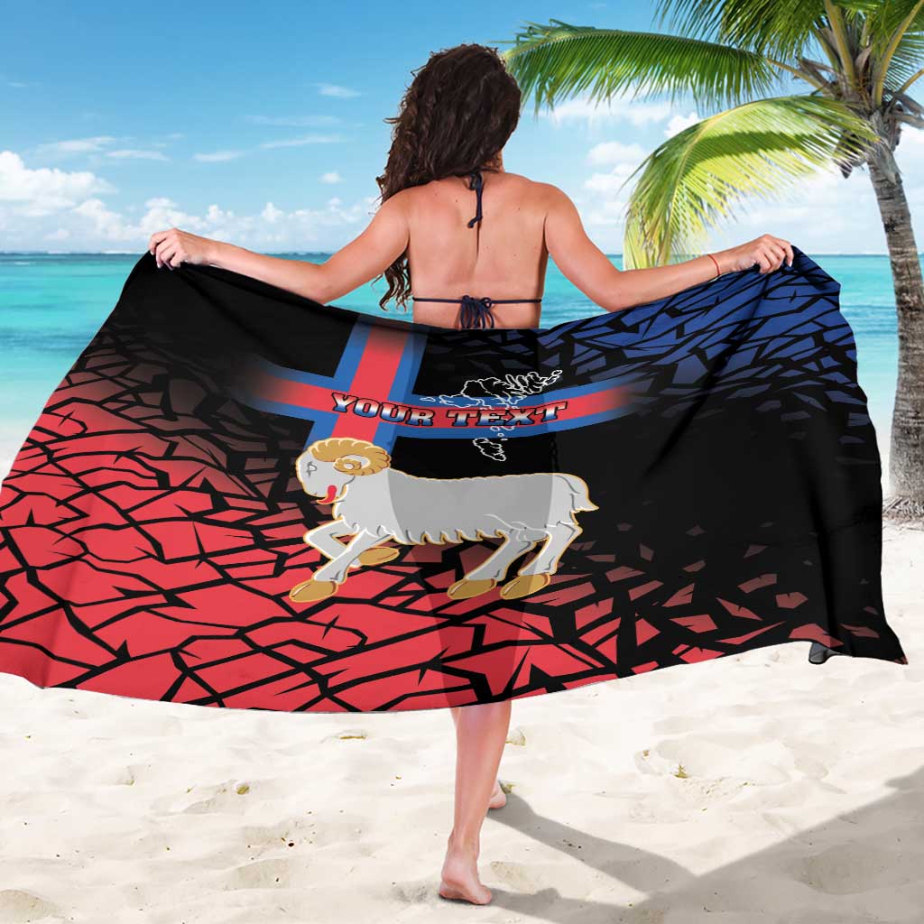 Personalized Faroe Islands Sarong Coat Of Arms Flag Style
