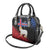 Personalized Faroe Islands Shoulder Handbag Coat Of Arms Flag Style